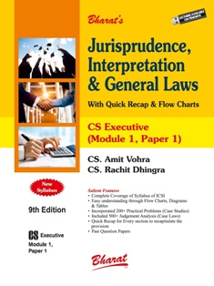  Buy JURISPRUDENCE, INTERPRETATION &  GENERAL LAWS [Module I, Paper 1]